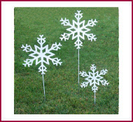 Snowflake Garden Stakes