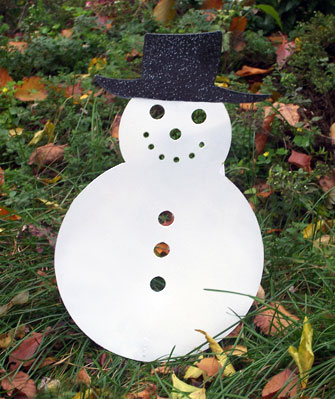 Metal Snowman Decoration